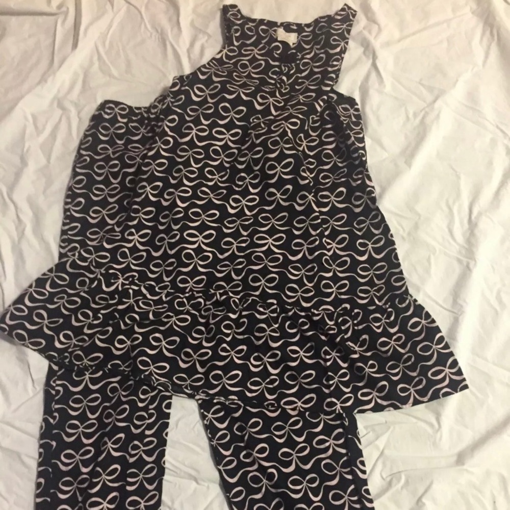 Kate spade cropped pajama set size s